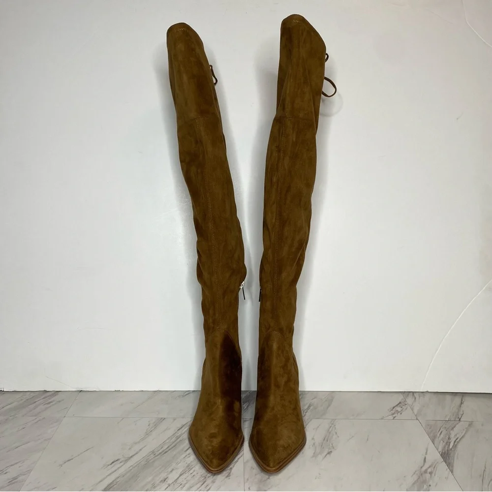Marc Fisher Comara Brown Over The Knee Boot 7 1/2 M